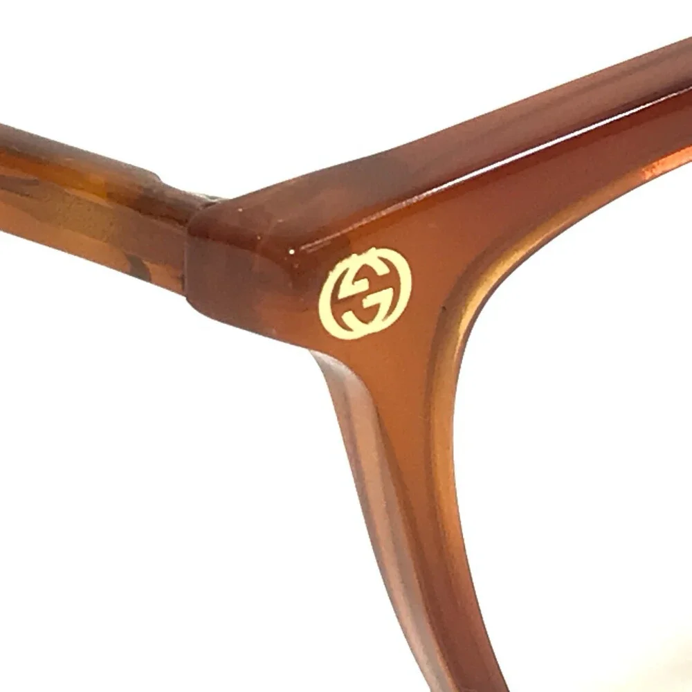 Gucci Eyeglasses Frames GG0042OA 005 Brown Tortoise Square Full Rim 55-13-145